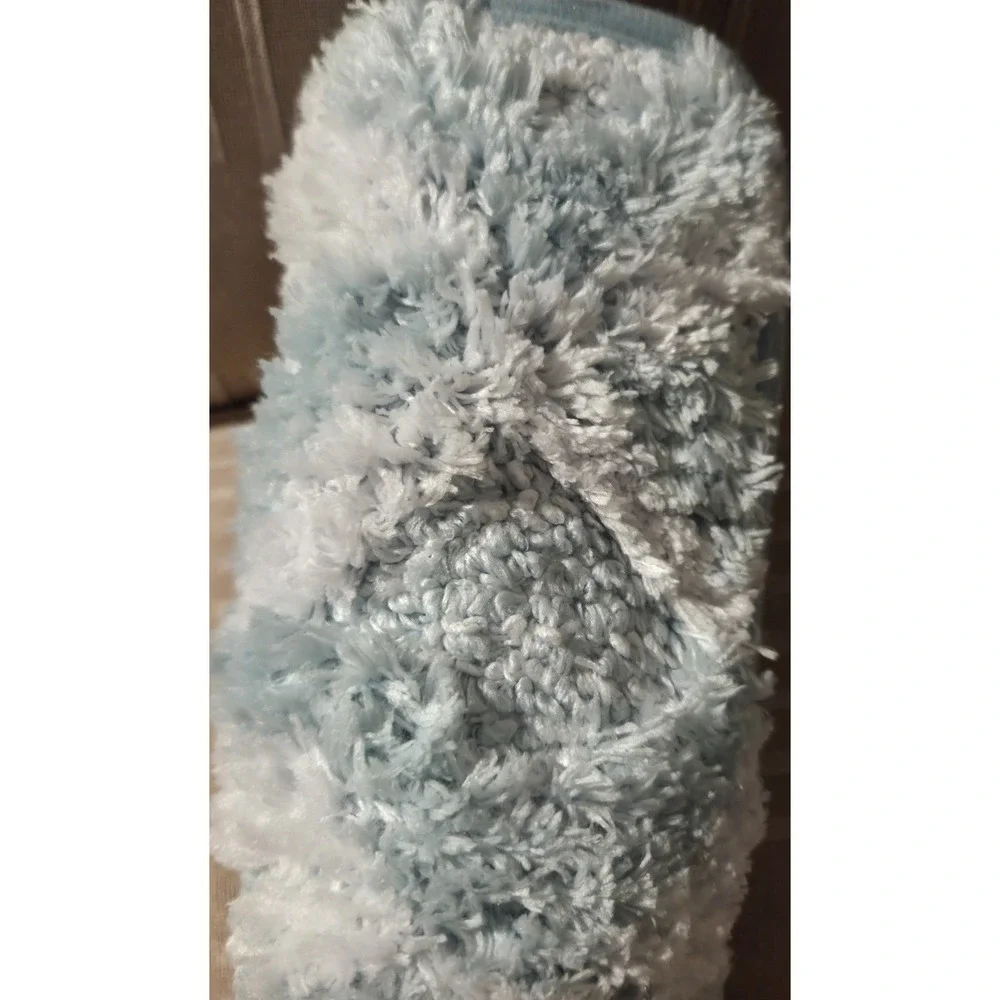 Alltrue Plush Coastal Bath Mat‎ Sea Foam Green Quick Dry Microfiber Non Slip